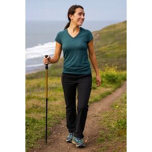 Title Nine Women's Black Hiking Pants Outdoor Activewear Trousers Size 6‎